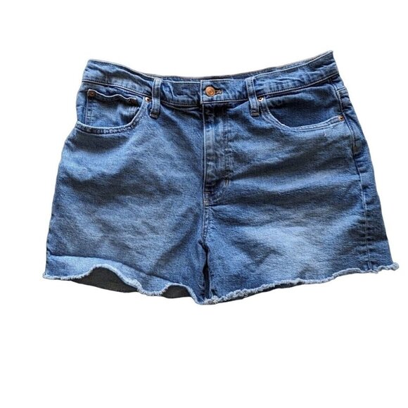 J. Crew High-rise Denim Jean Shorts Tea Time Wash | AV425 Women's Size 30 - Picture 1 of 5